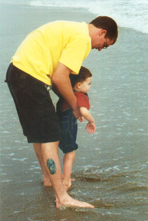Wiley and Chad at Cocoa Beach